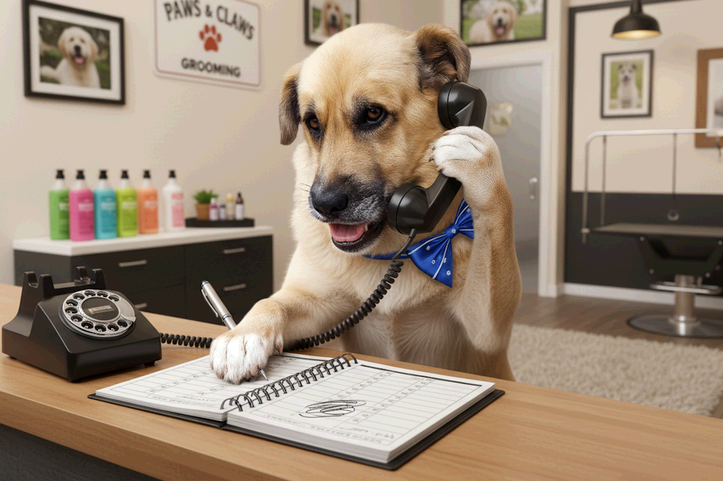 Dog grooming professional